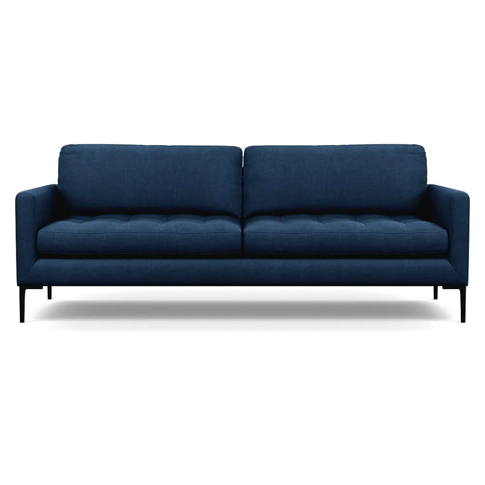 Heal's Eton 4 Seater Sofa Capelo Linen-Cotton Ink Spot Black Feet 1