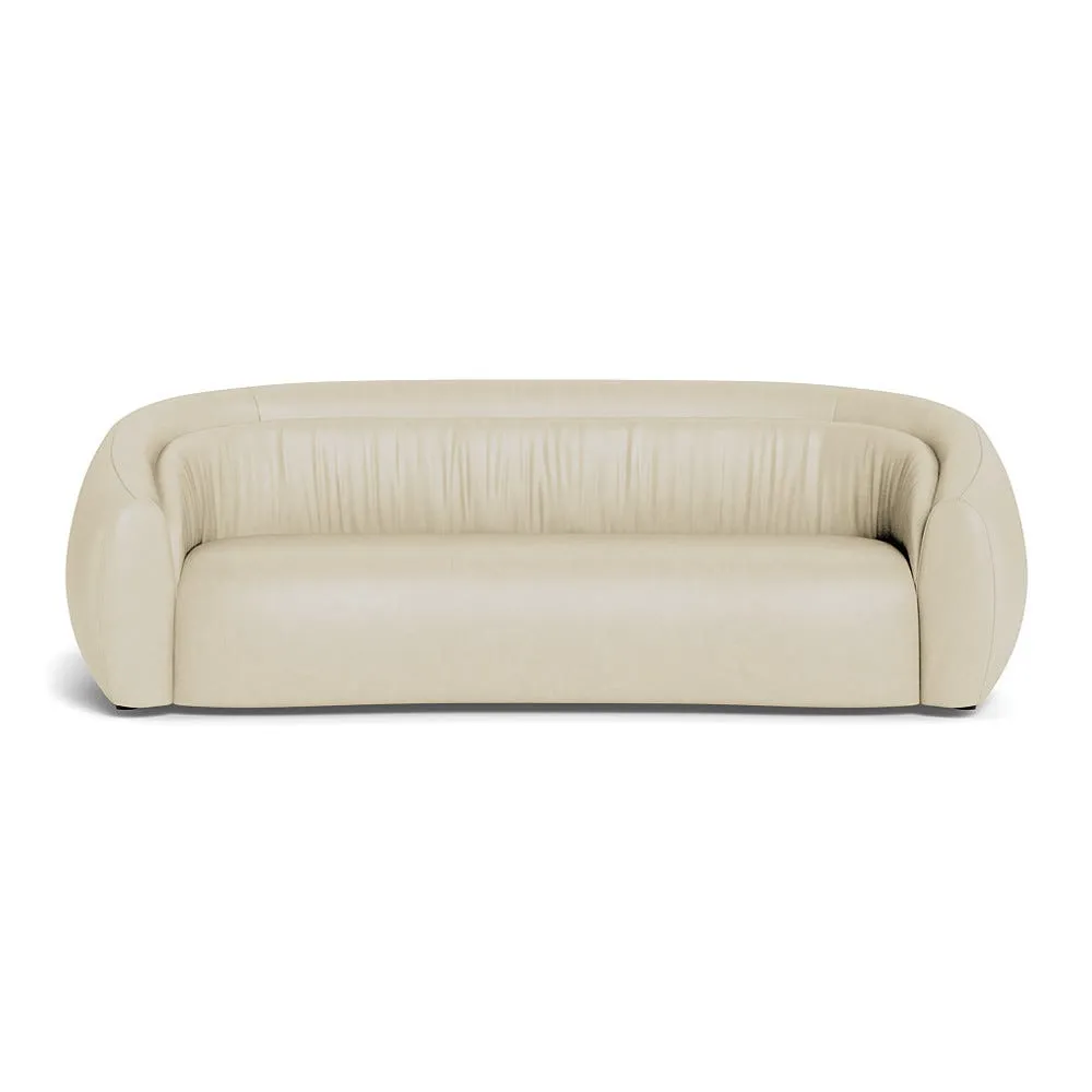 Heal's Flora 4 Seater Sofa Grain Leather Storm 1
