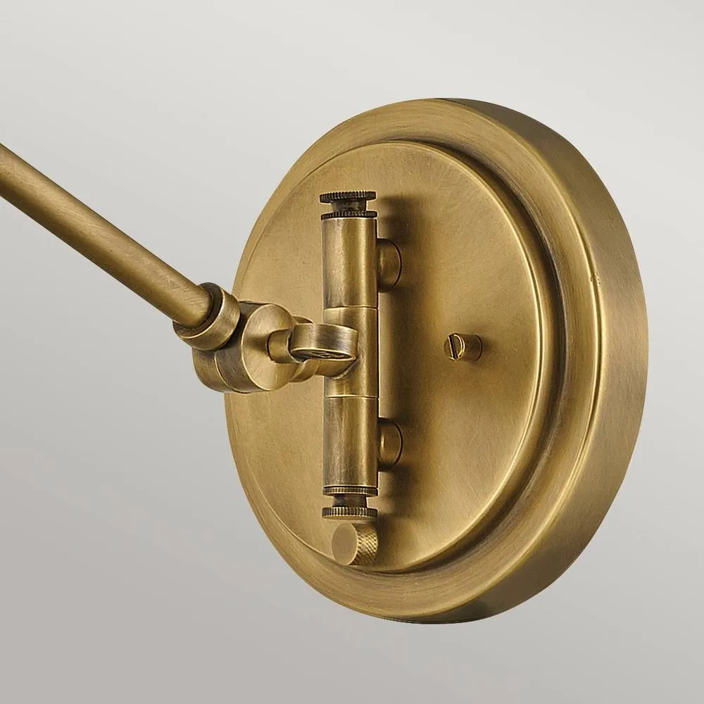 Netlighting Hinkley Arti Dome Wall Lamp Heritage Brass Rattan Shade 1x E27 in Gold 3