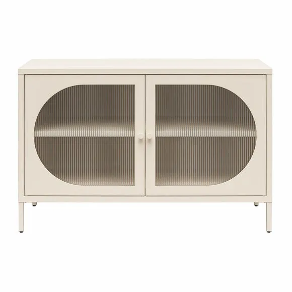 Luna Fluted Low Sideboard, Glass 3
