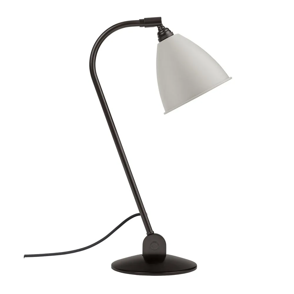 Gubi Bestlite BL2 Table Lamp Black Brass Base Classic White Shade 2