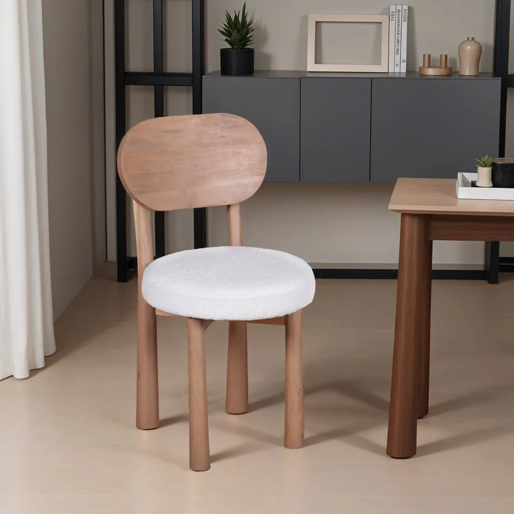 IH Design Jodhpur Solid Wood Dining Chair (Set Of 2) in Brown