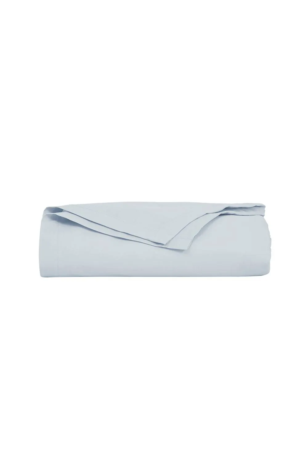 CHRISTY Pure Cotton Percale Flat Sheets in Pale Blue 1
