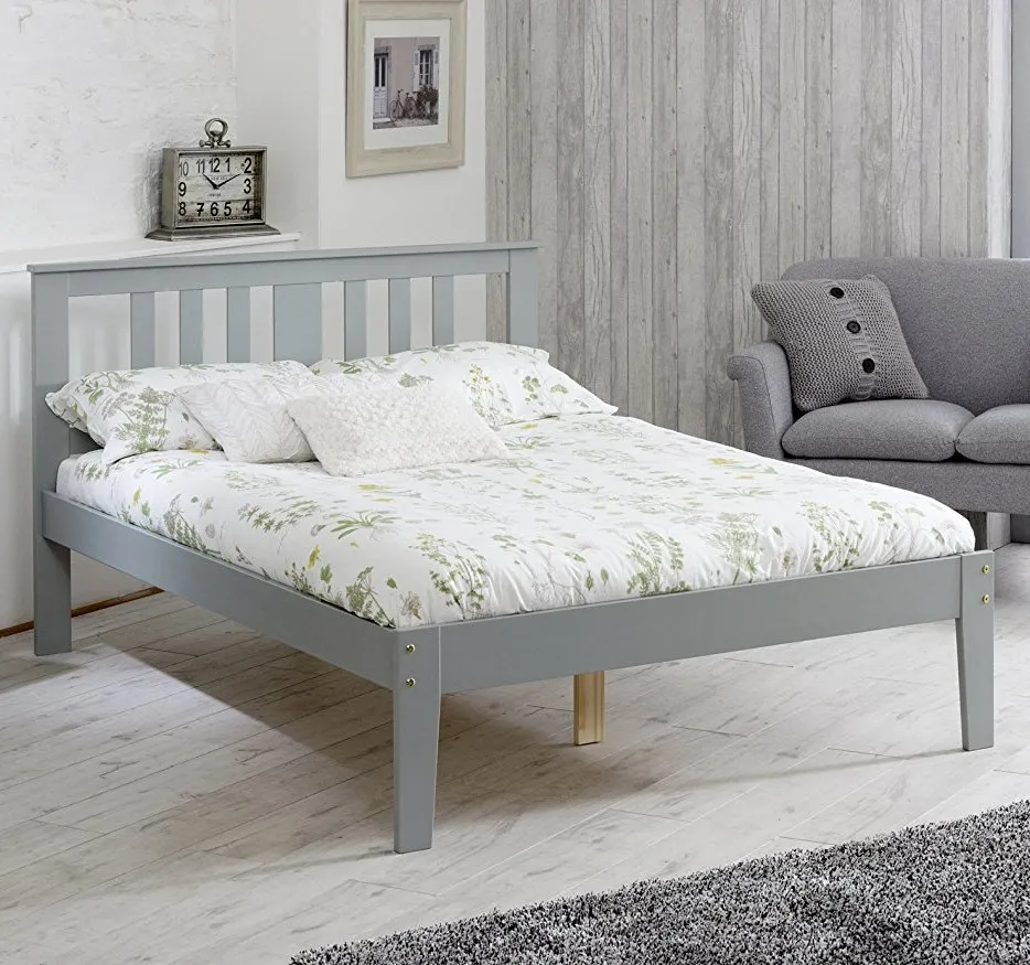 Kingston Grey Wooden Bed Frame - 3ft Single