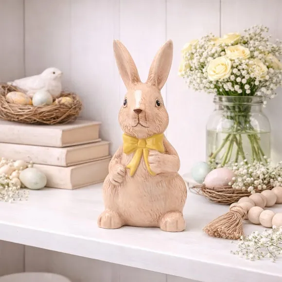 Eggstraordinary Gift Co. Bunny Ornament with Yellow Bow