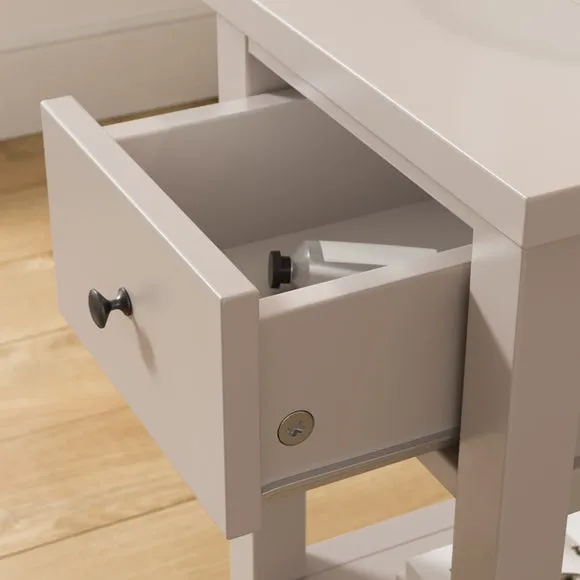 Lynton 1 Drawer Compact Bedside Table 4