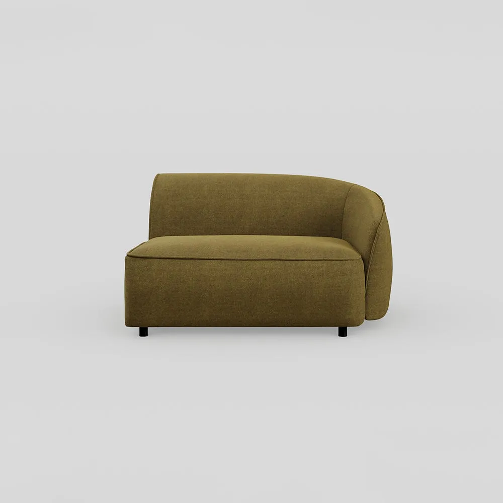 Heal's Aurelie Large Corner Module RHF Smart Luxe Velvet Peridot 1
