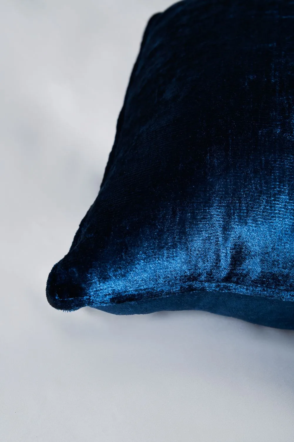 BHS Crushed Velvet Cushion in Navy 3