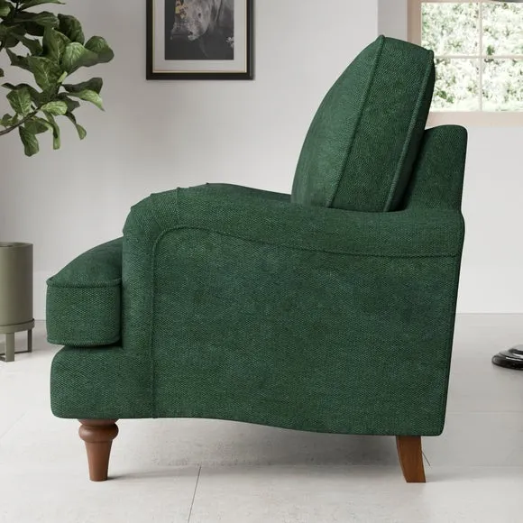 Beatrice II Soft Tonal Chenille Snuggle Chair 3