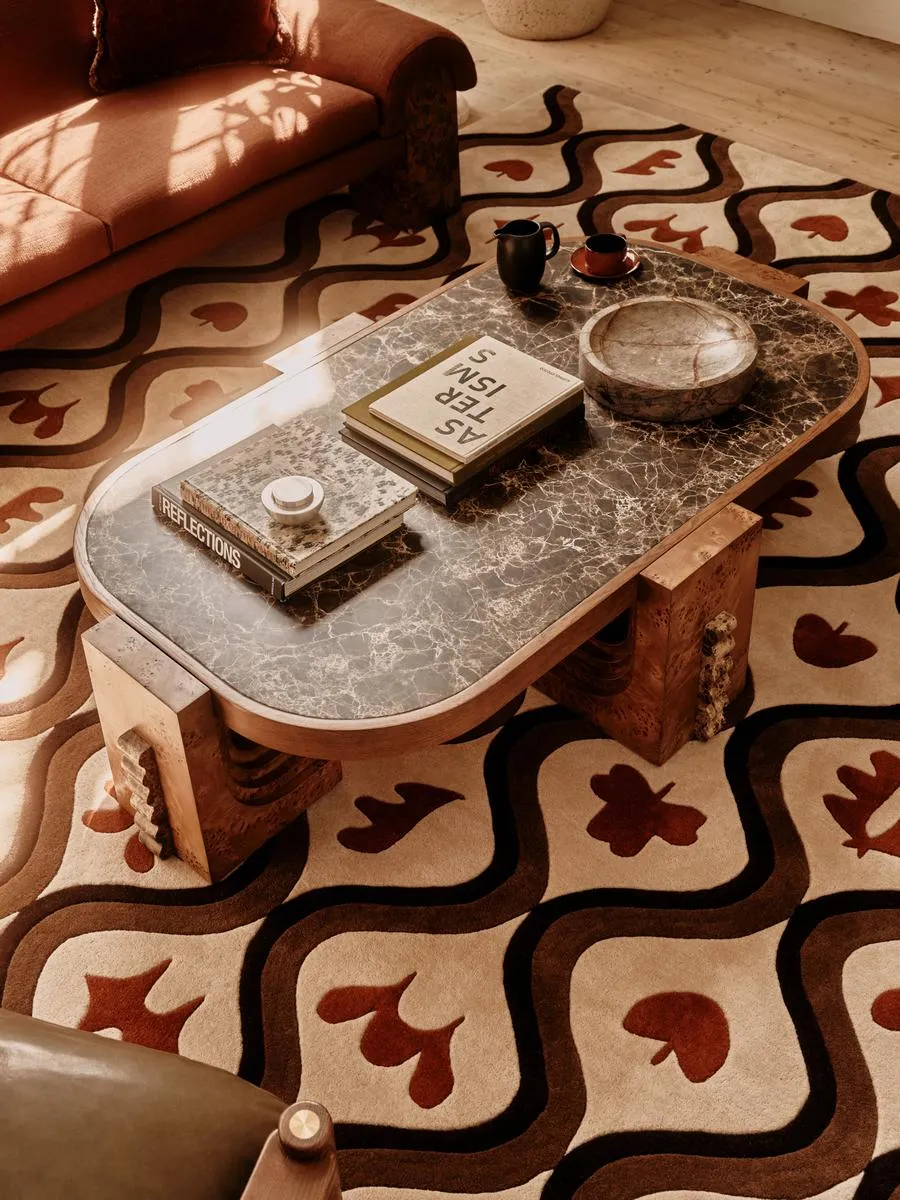 Emmeline Coffee Table, Dark Emperador