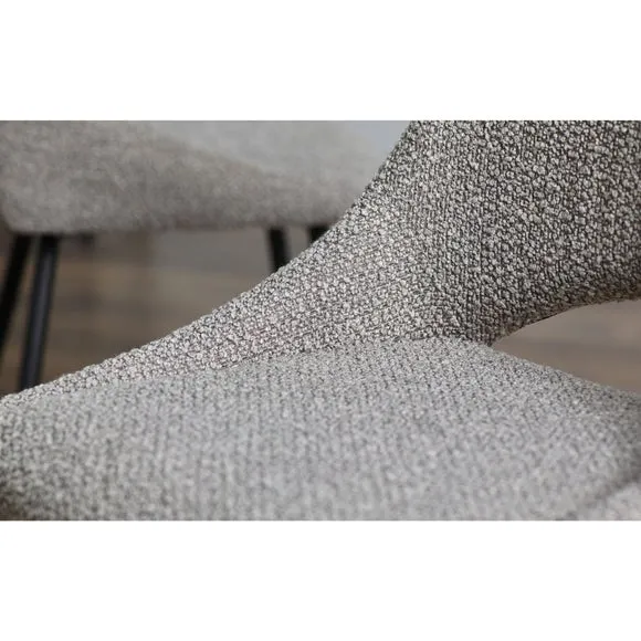 Iris Set Of 2 Dining Chairs, Boucle 6