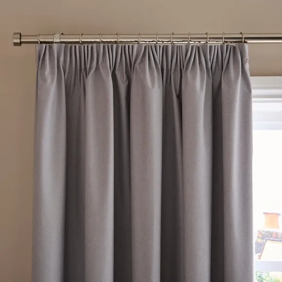 Berlin Blackout Pencil Pleat Curtains 1