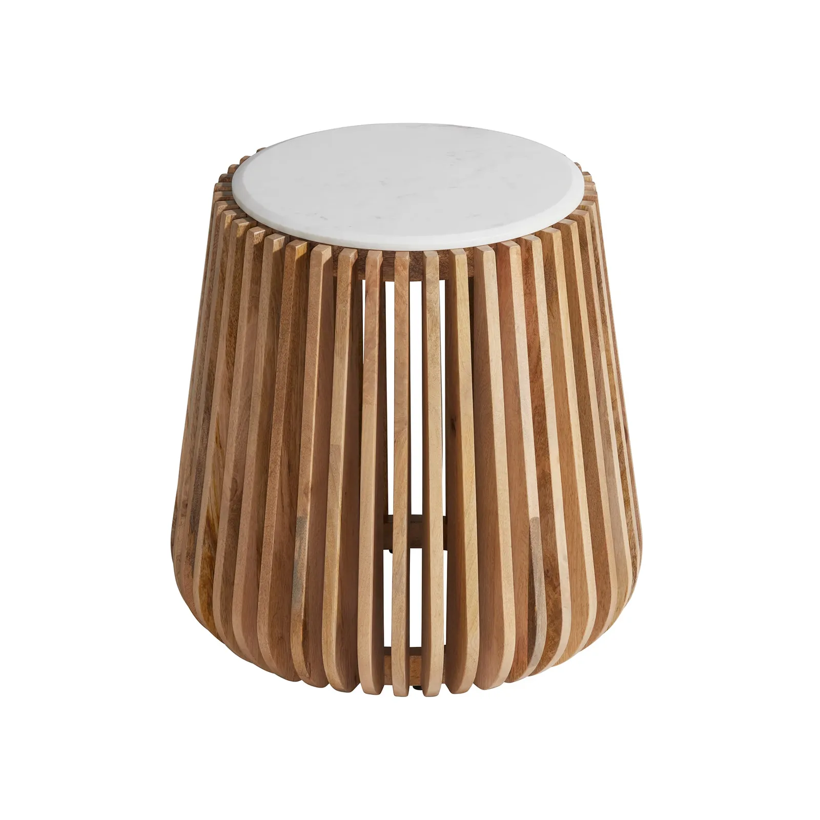 Ombra Side Table, Round, Neutral Marble | Barker & Stonehouse 4