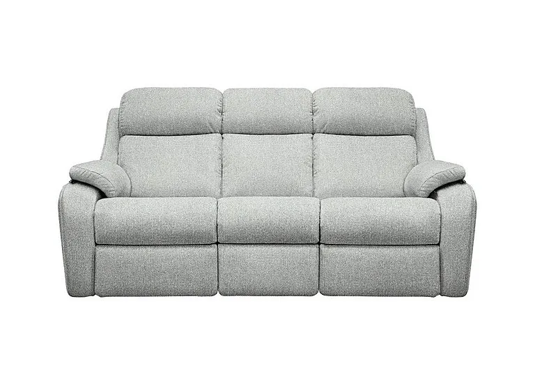 Kingsbury 3 Seater Fabric Sofa - No Recliner - Swift Cygnet