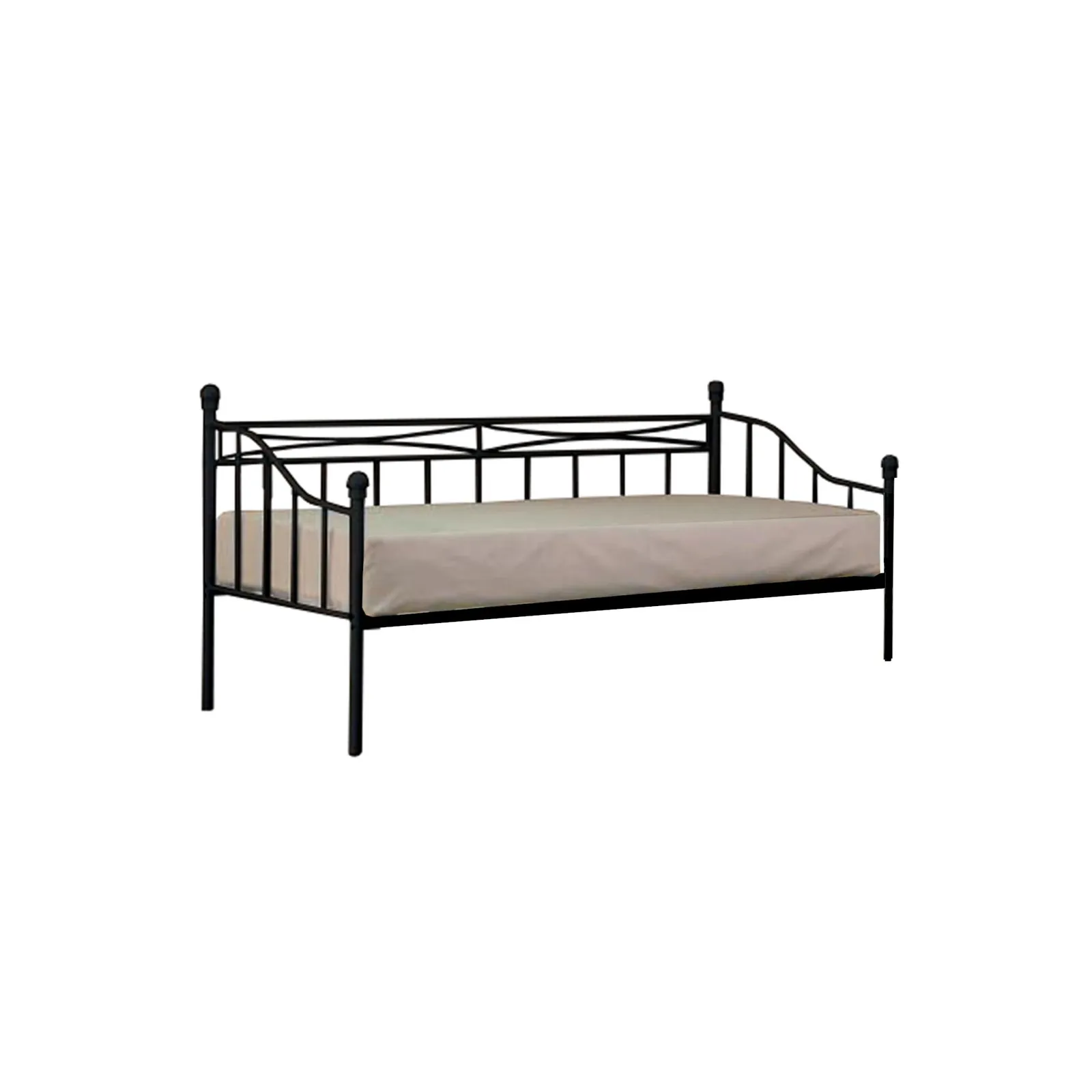 Comfy Living Ltd Metal Daybed in Black
