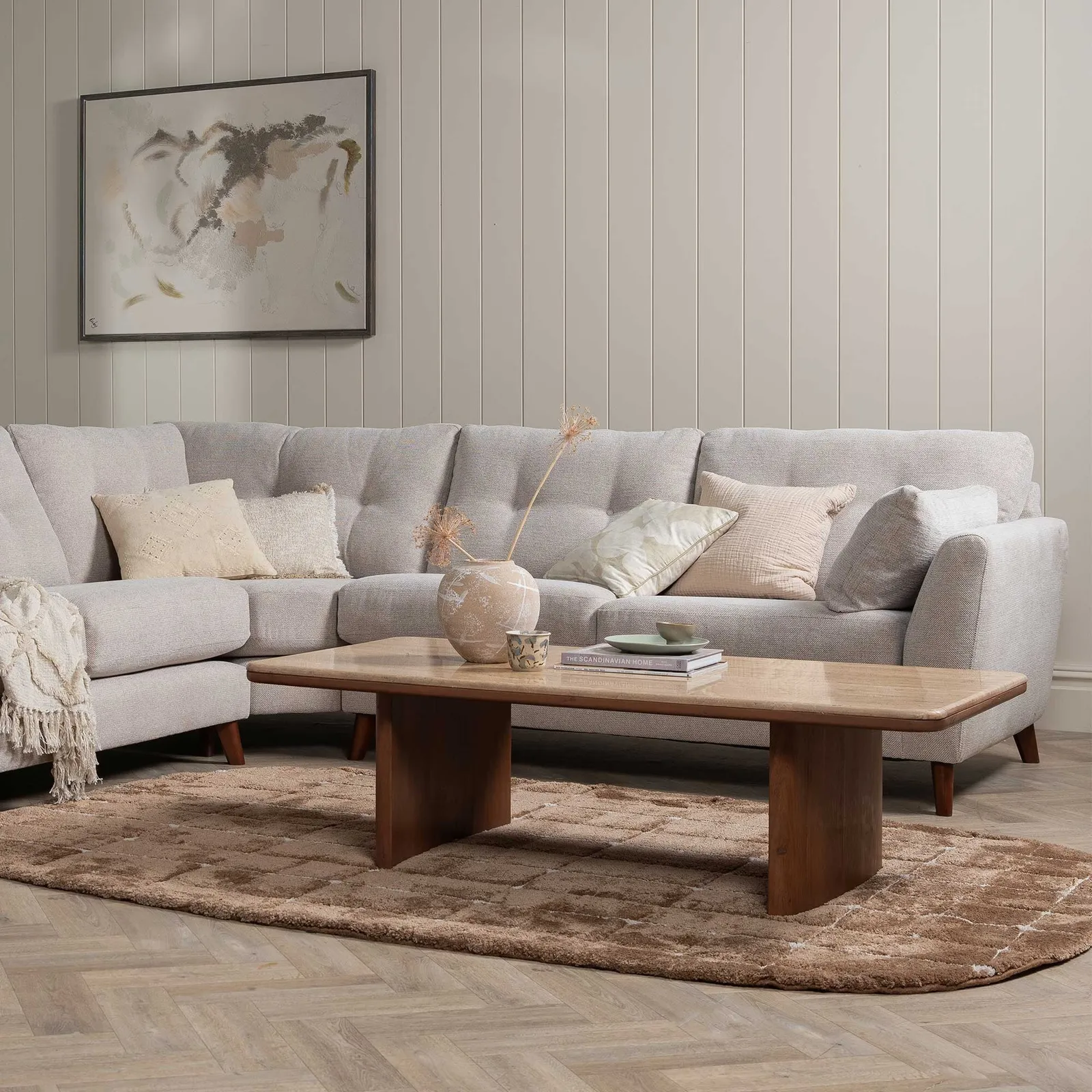 Zerina Coffee Table 140X70X40, Brown Concrete | Barker & Stonehouse 2
