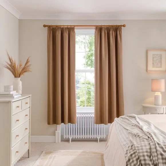 Luna Brushed Pencil Pleat Curtains (Blackout Available) 4