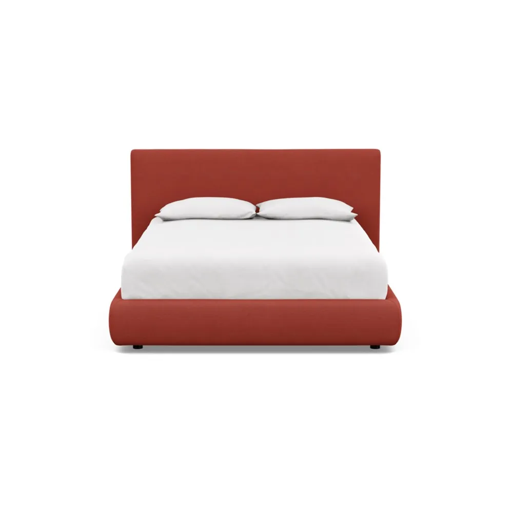 Heal's Alba Bed Double Tundra Texture Rust 1