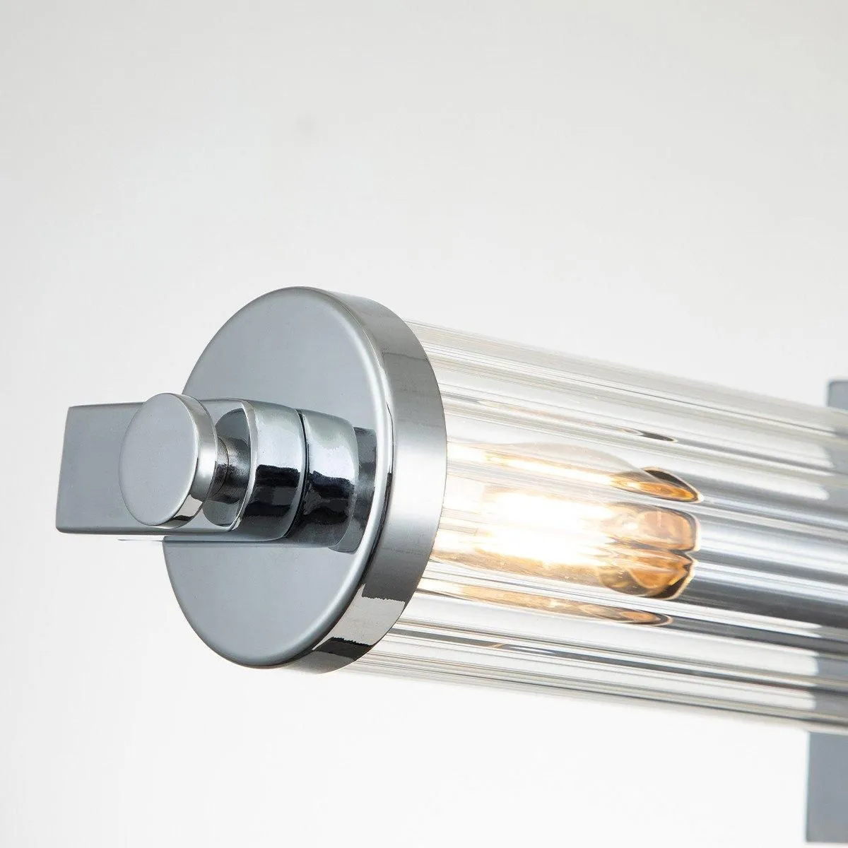 Netlighting Kichler Azores Bathroom Wall Lamp Polished Chrome IP44 in Grey 2