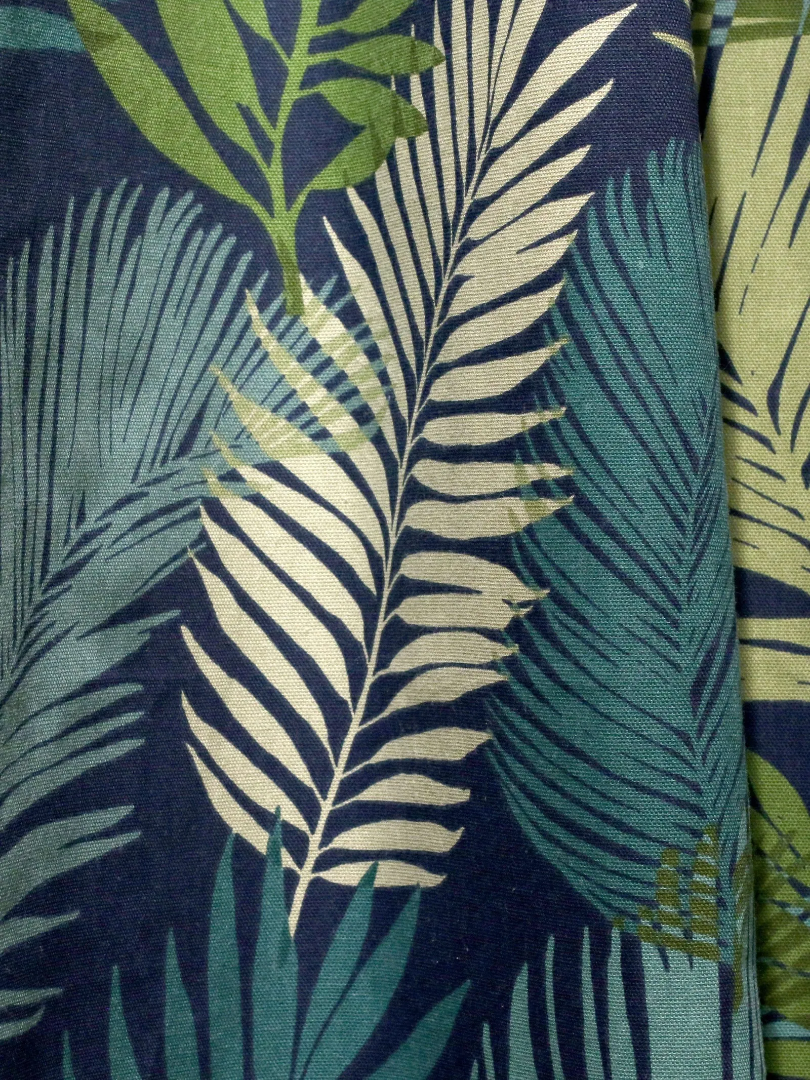 Fusion 'Tropical' Exotic Palm Leaf Print 100% Cotton Eyelet Curtains 3