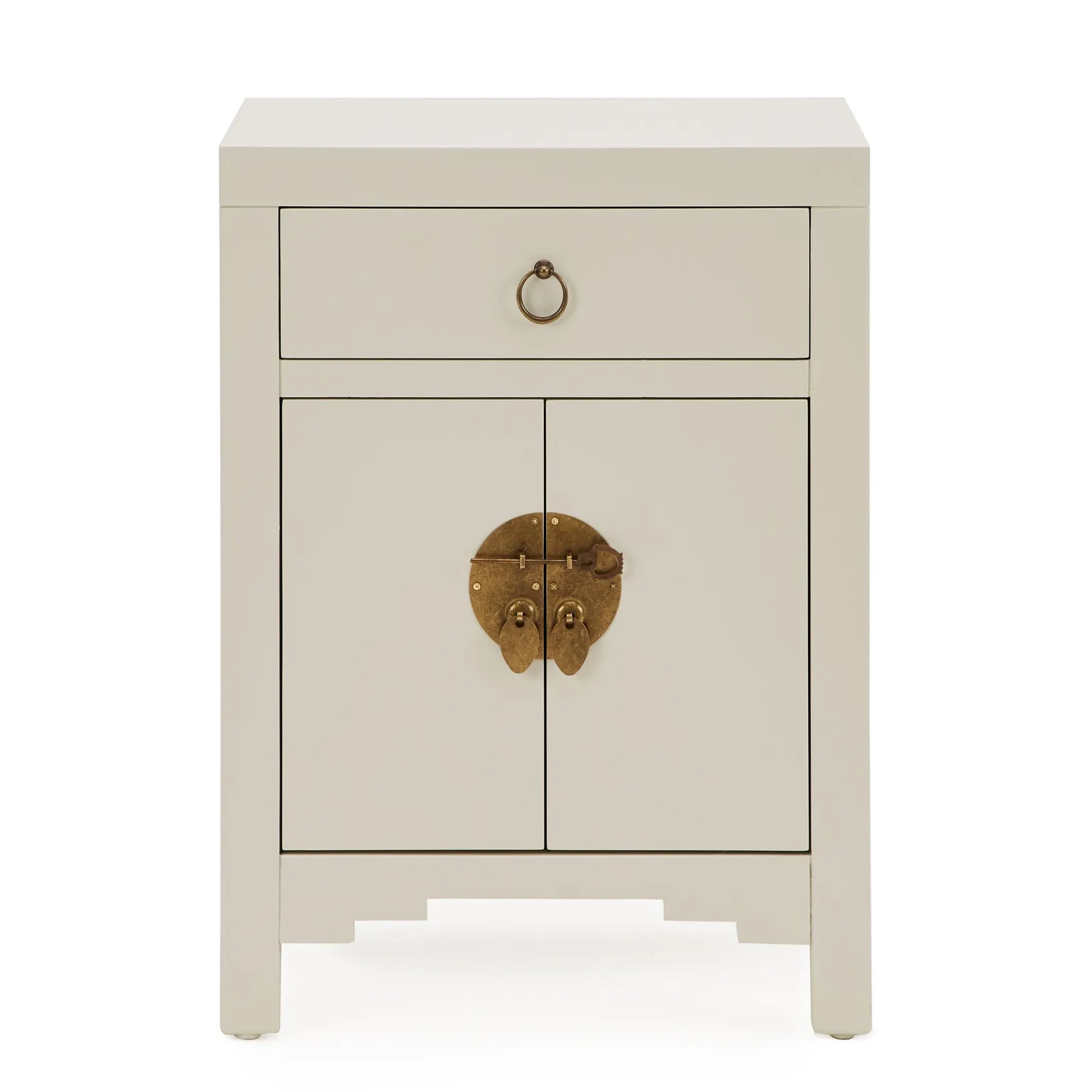 Hanna Mini Oyster Chest White and Brown