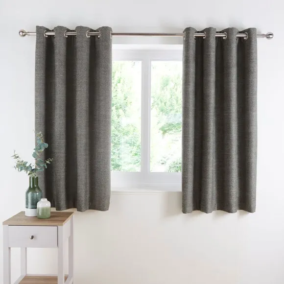 Churchgate Swithland Herringbone Eyelet Curtains (Blackout Available) 5