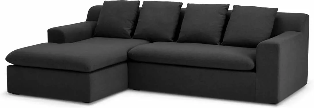 Benson Left Hand Facing Chaise End Sofa, Sterling Grey