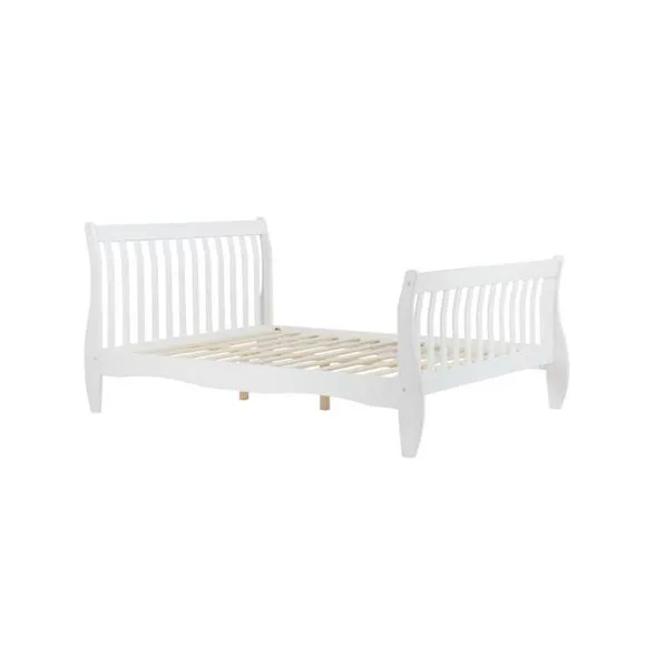 Belford Wooden Bed Frame, White 5