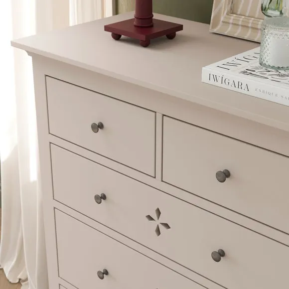 Lynton Petal Cut 5 Drawer Chest 4