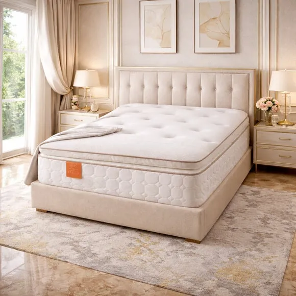 Sareer Matrah Pocket Sprung Memory Foam Pillow Top Hybrid Mattress 2