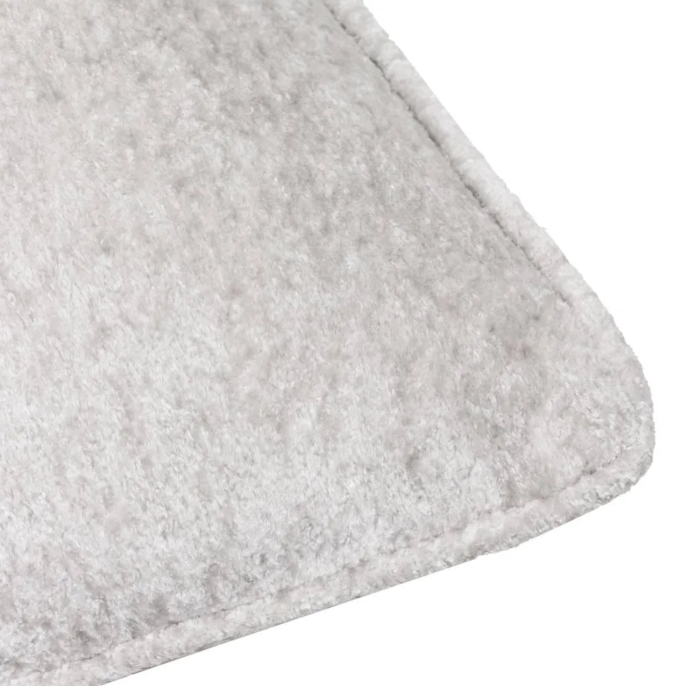 Paoletti Lustre Crushed Velvet Cushion in Silver 4
