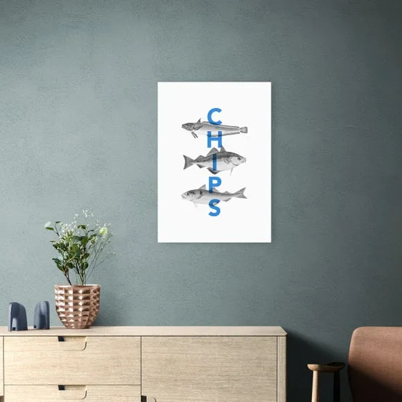 East End Prints Fish and Chips Print by Rocket Jack 1