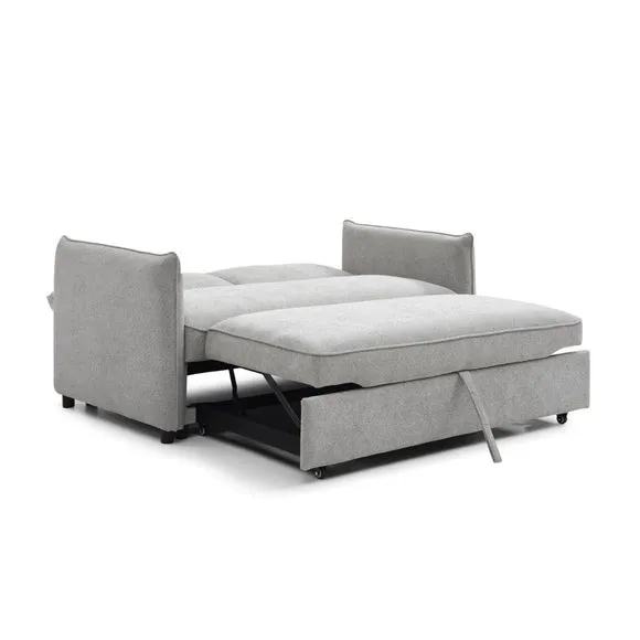 Lucie Grey Boucle 2 Seater Pop Up Sofa Bed 5