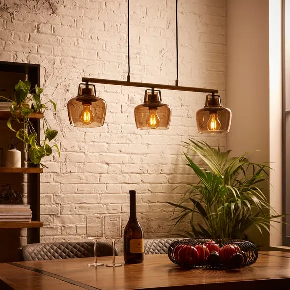 Auburn Modern 3 Light Adjustable Diner Ceiling Light 2