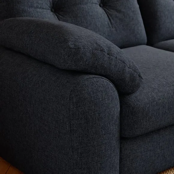 Milton Soft Chenille Corner Chaise Sofa 4