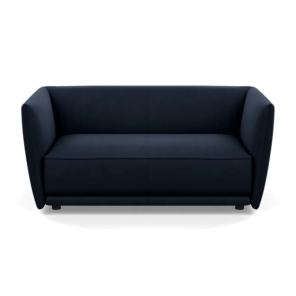 Heal's Valley 2 Seater Sofa Nobilis Velvet Night Walnut Stain Feet 1