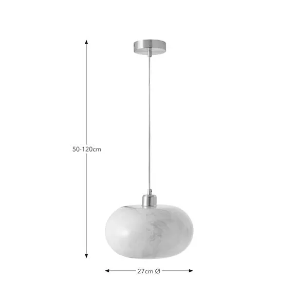 Lacey Alabaster Gold Pendant Light 6