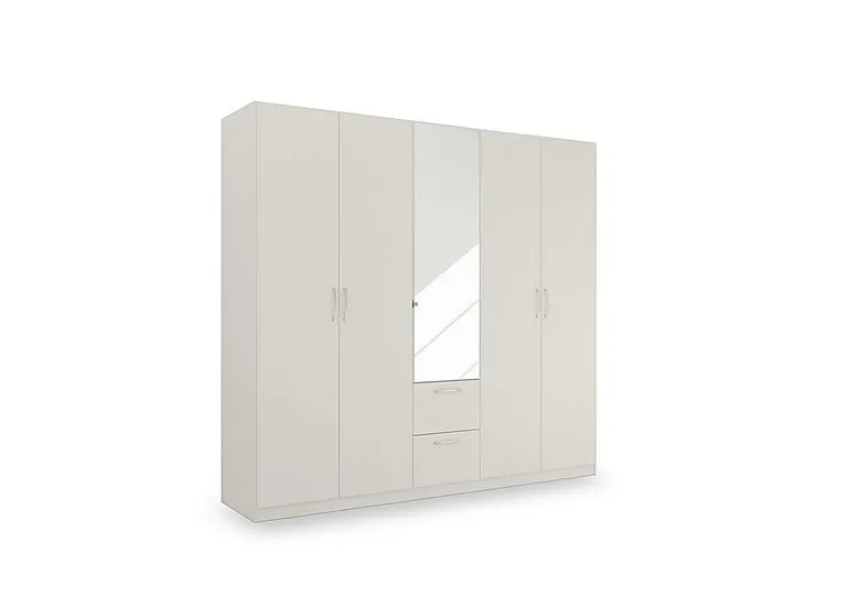 Impulse 226cm 5 Door Combi Wardrobe with Mirror Door