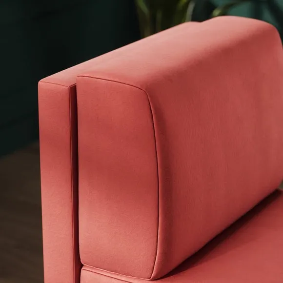 Mae Small Dining Bench, Matte Plush Velvet 3