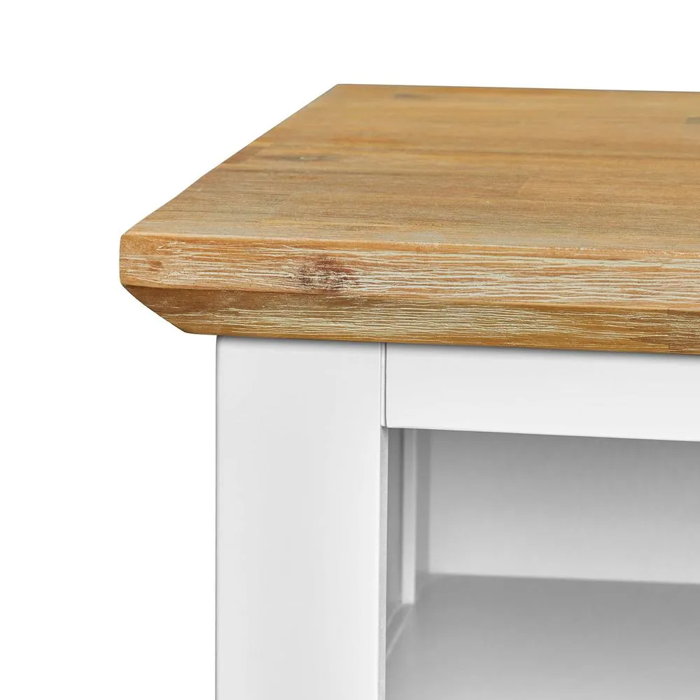 Statement Furniture Florence Large TV Stand with 3 Drawers & Shelf in White 6
