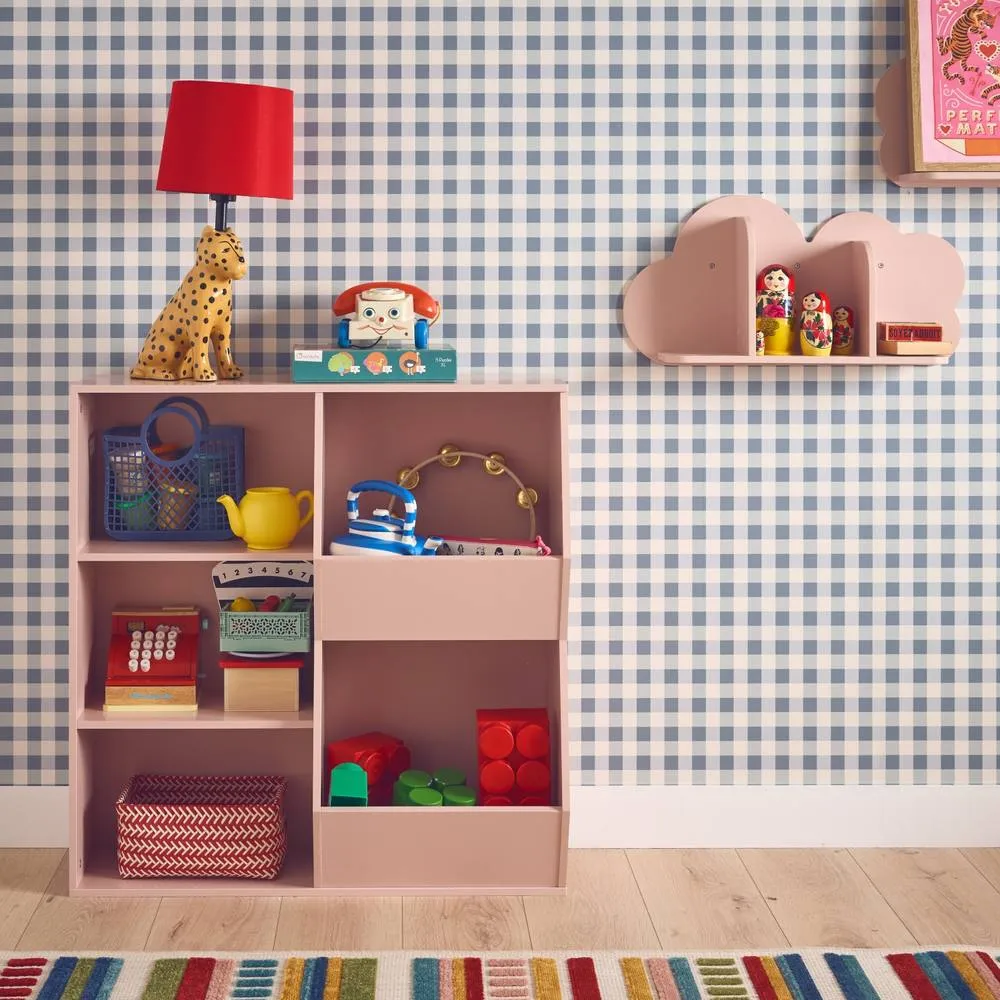 sweeek Children's storage unit, 3 shelves & 2 storage spaces in Pink 1