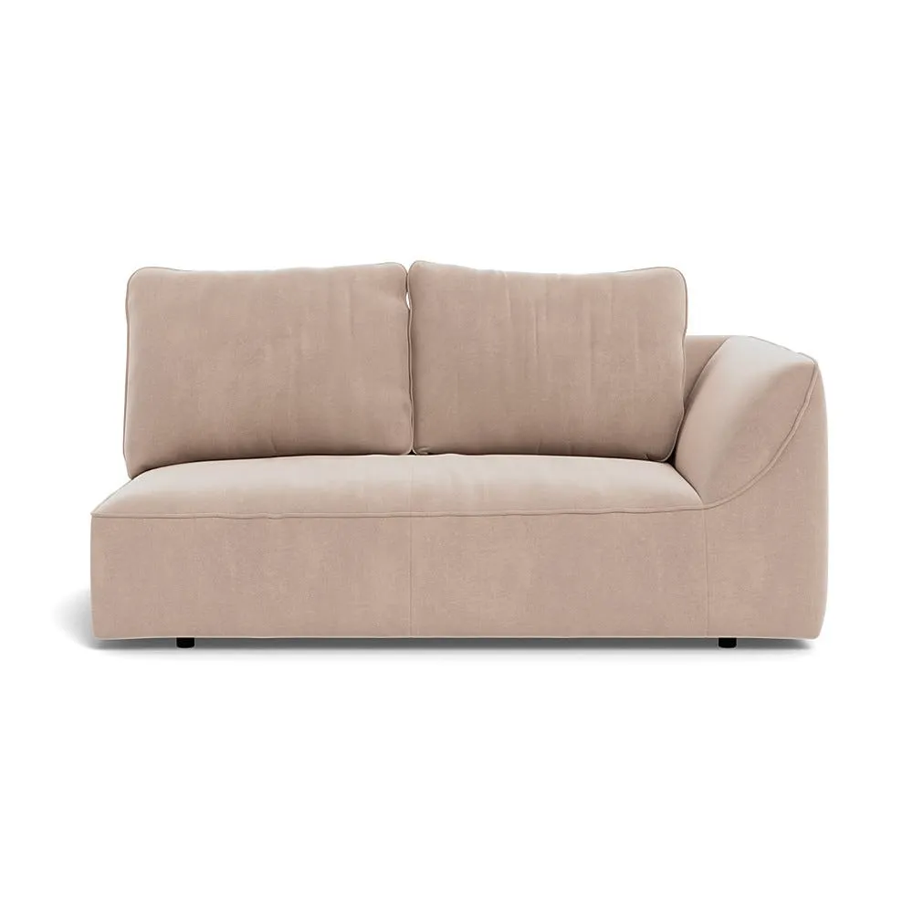 Heal's Morven Right Hand Facing 2 Seater Unit Smart Velvet Pebble 1