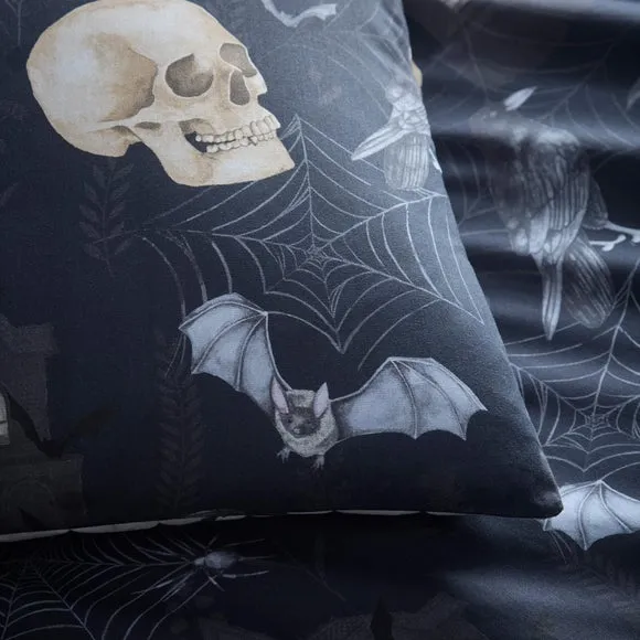 Fusion Gothic Skulls Polycotton Duvet Cover & Pillowcase Set 3