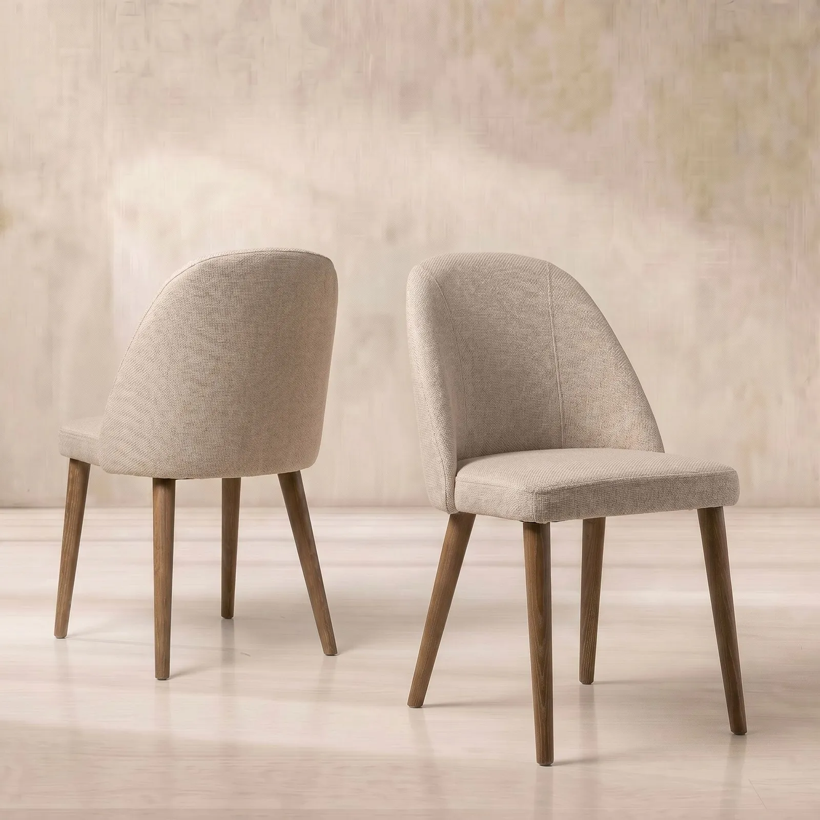 Rogan Dining Chair, Neutral Boucle | Barker & Stonehouse