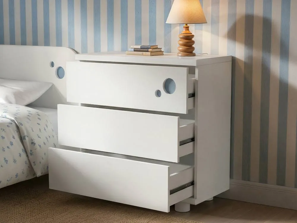 Flair Livana 3 Drawer Chest White 3