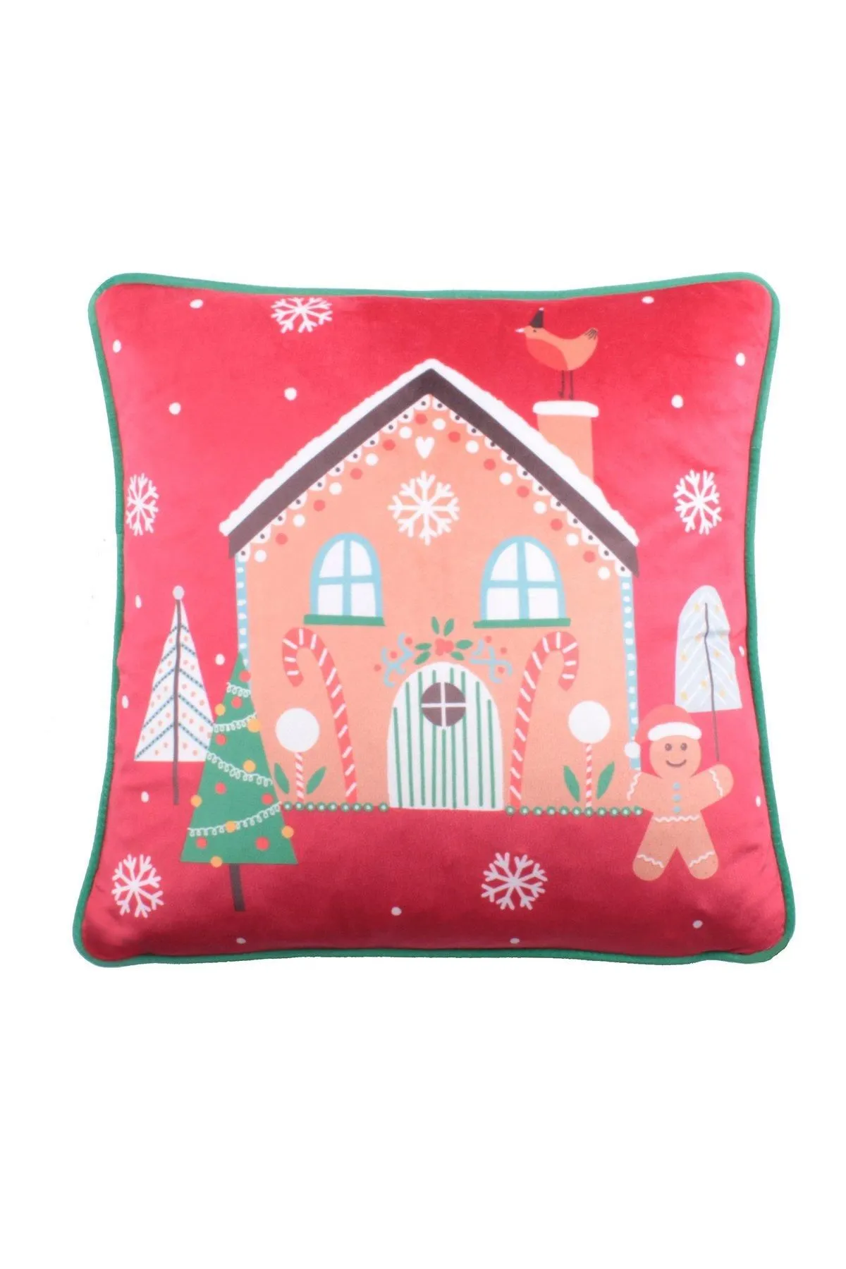 Fusion 'Gingerbread Man' Velvet Filled Cushion