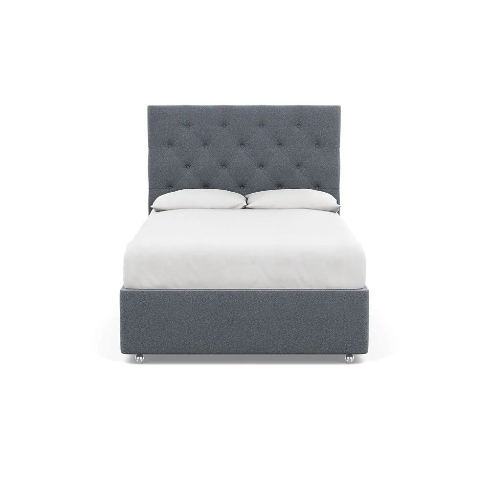 Heal's Balmoral Headboard Double Boucle Steel 1