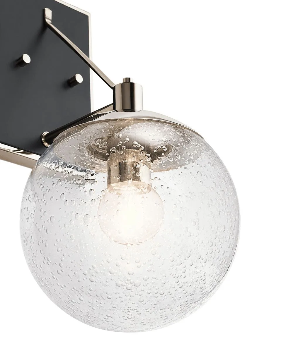 Netlighting Kichler Marilyn 1 Light Wall Light Polished Nickel in Grey 3