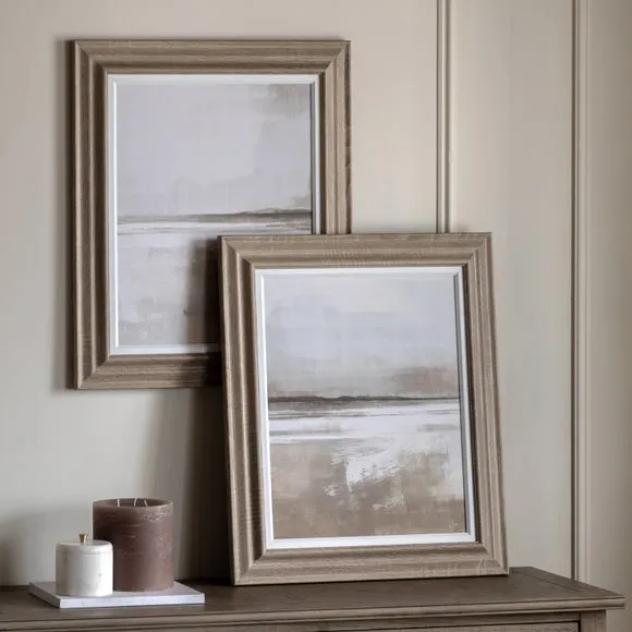 Cedar and Sage Set of 2 Sandscape Framed Canvases