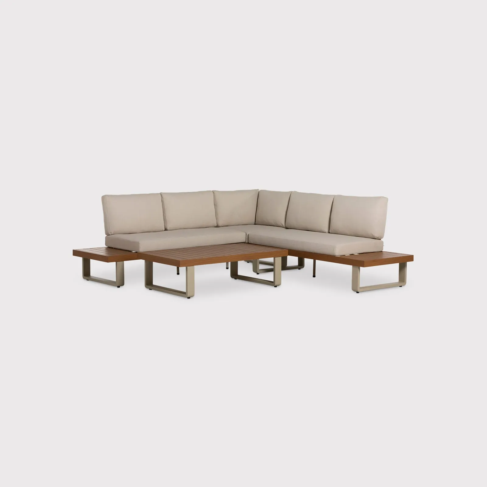 Bardolino Corner Sofa Set, Aluminium, Grey | Barker & Stonehouse 2